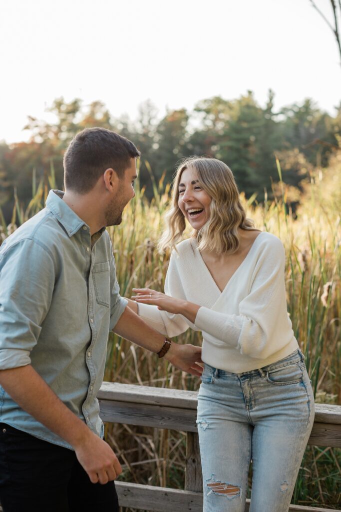 fun engagement session kitchener photography