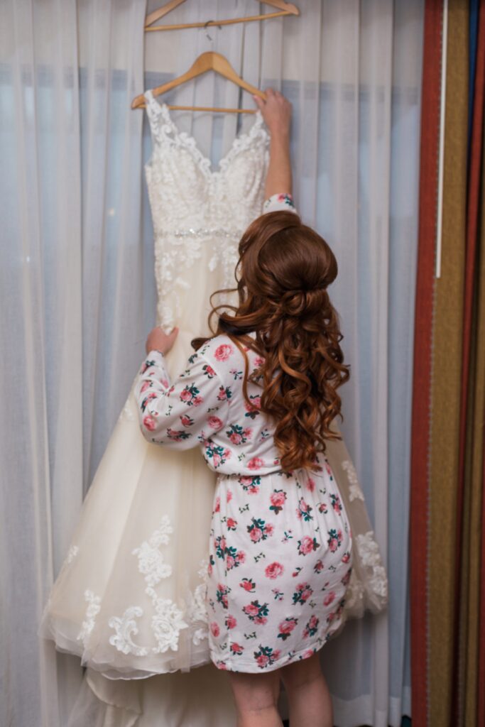 Bride with Dress at Grand Floridian
