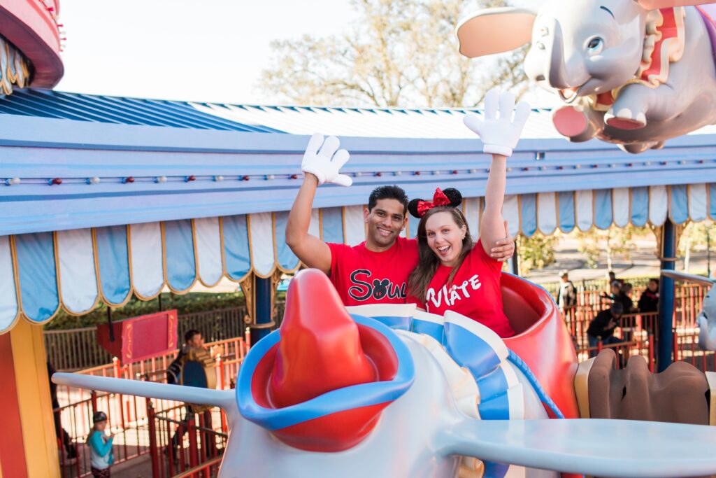 Couple On ride at Magic Kingdom