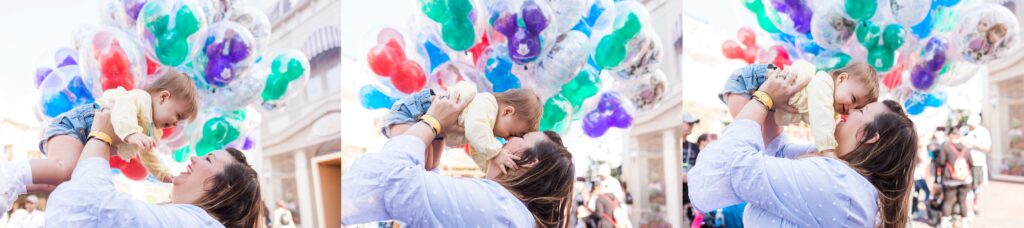 First Birthday photos with Baloons