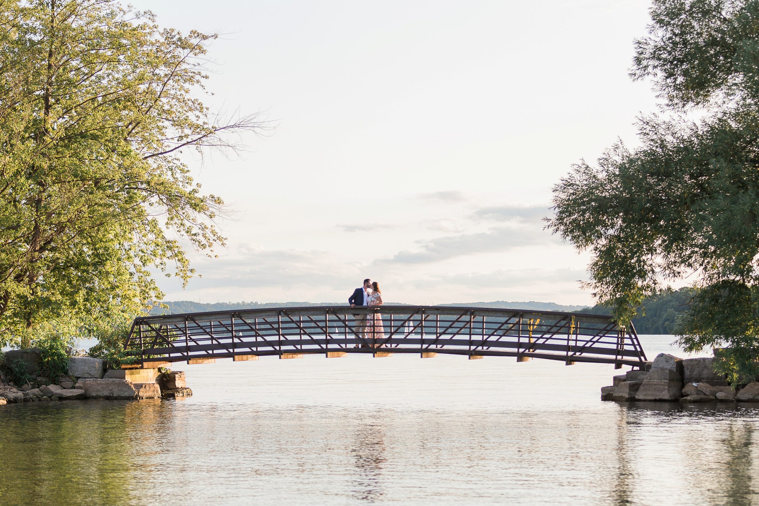 couple on a bridge lasalle park